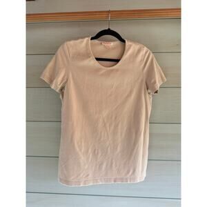 Vintage Brooks Brothers Scoop Neck Beige T-Shirt